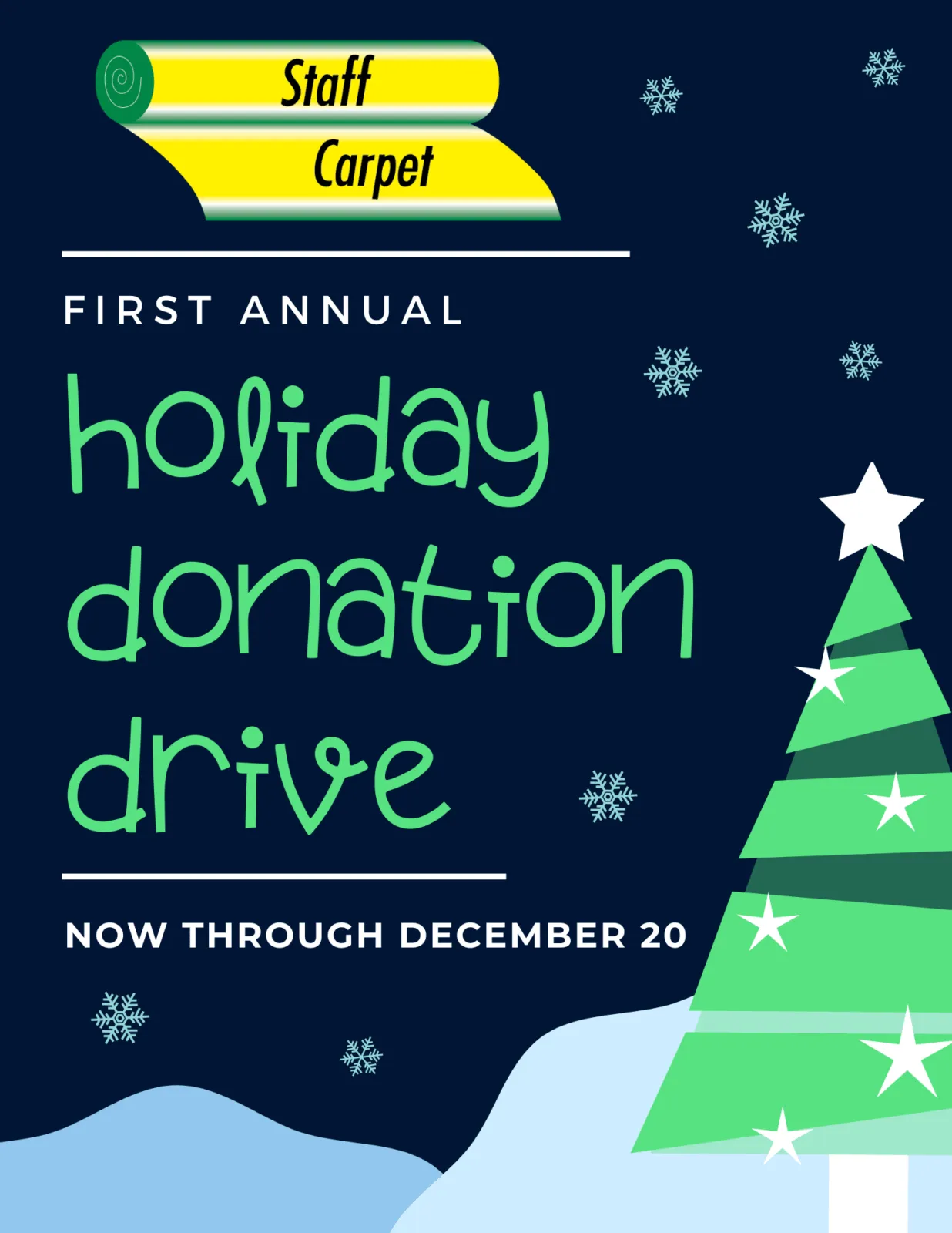 Holiday donation drive | Staff Carpet
